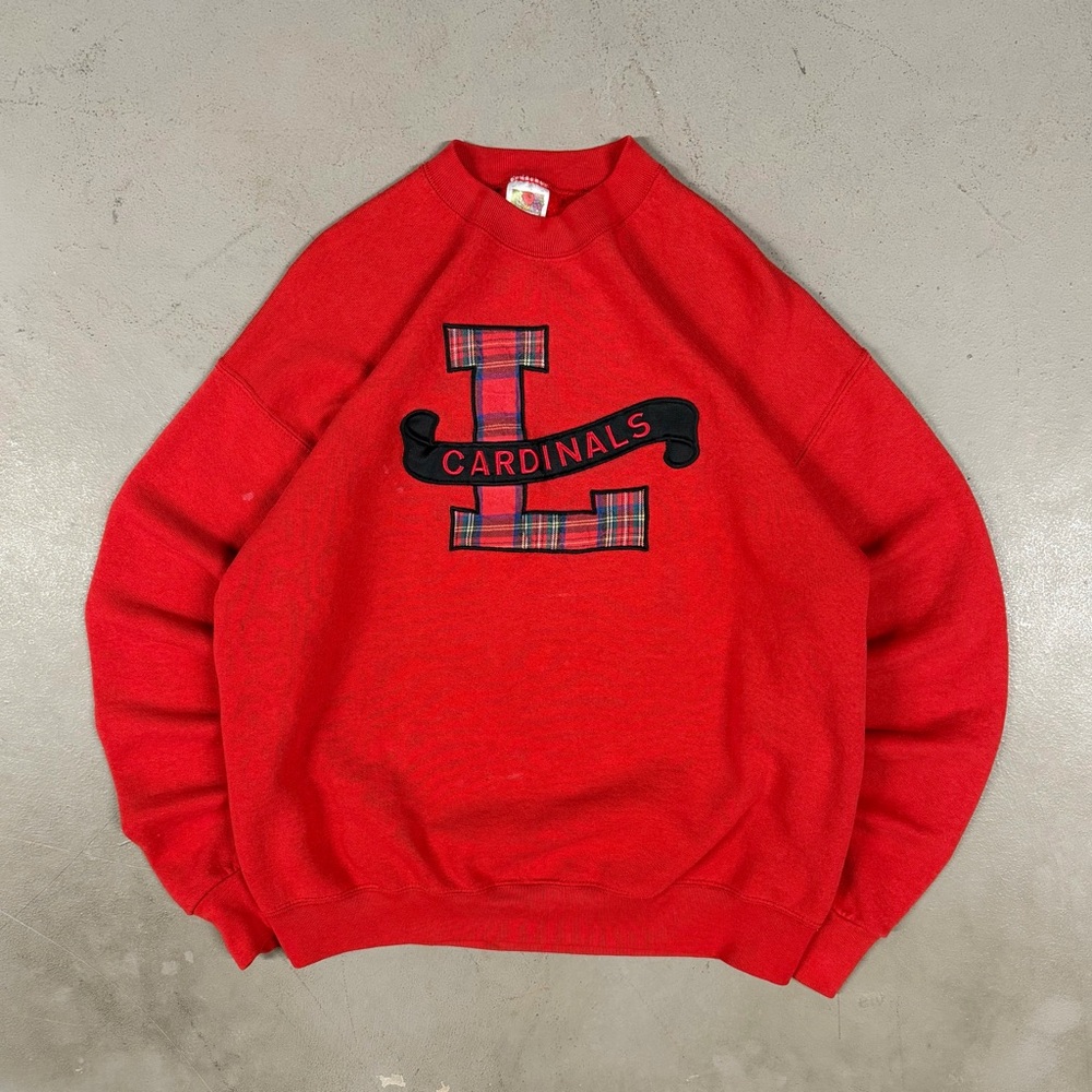Vintage 90s Louisville Cardinals College Sportswear Retro Crewneck Sweatshirt